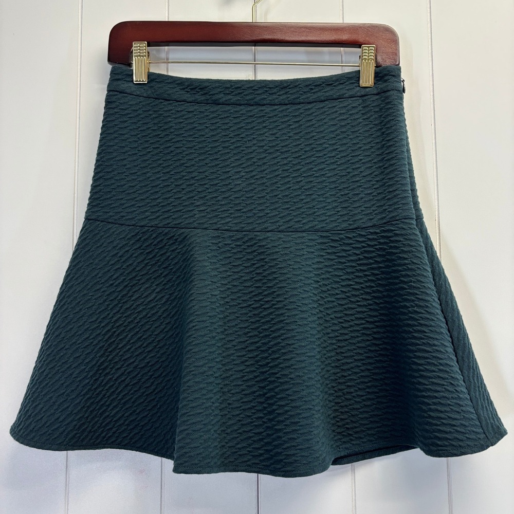 J Crew Womens Y2K Dark Academia Textured Mini Skirt Size 4 Preppy Mod Twee Chic